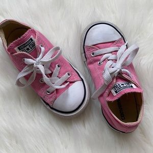 Pink Converse shoes